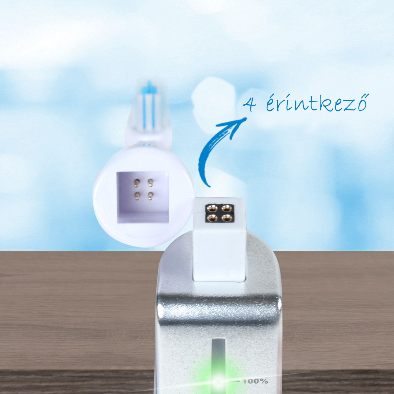 Platinum ultrahangos fogkefe érintkezője
