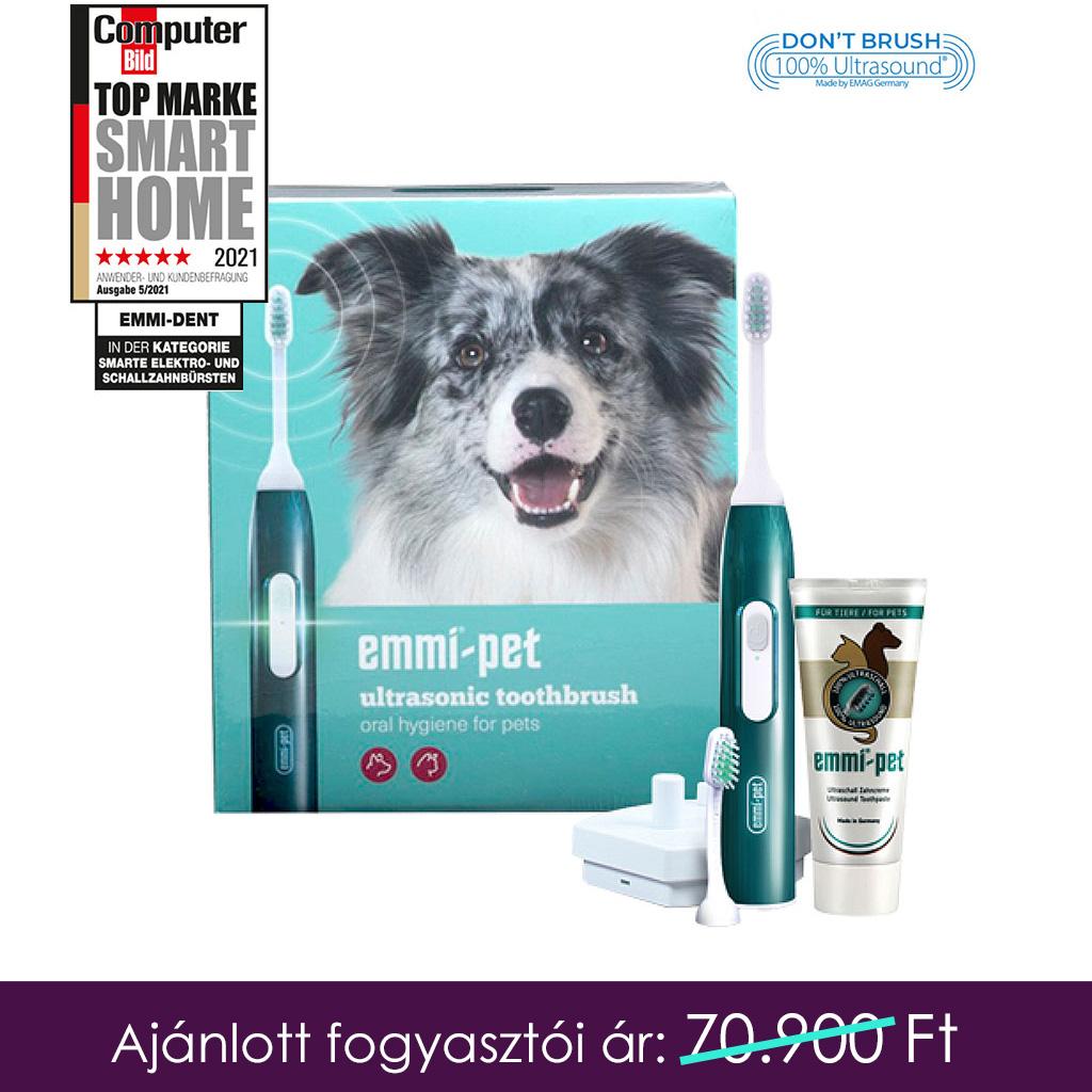Emmi®-pet ultrahangos kutyafogkefe-szett