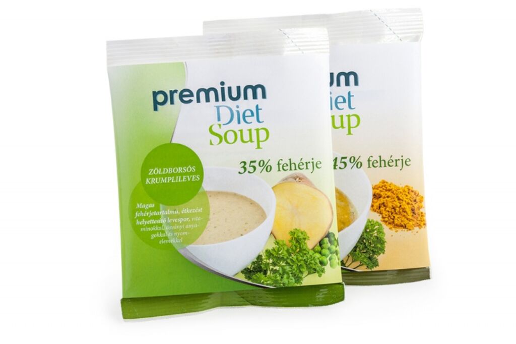 Premium Diet Soup -  Ázsiai currys és Zöldborsós krumplileves (1x+1x)