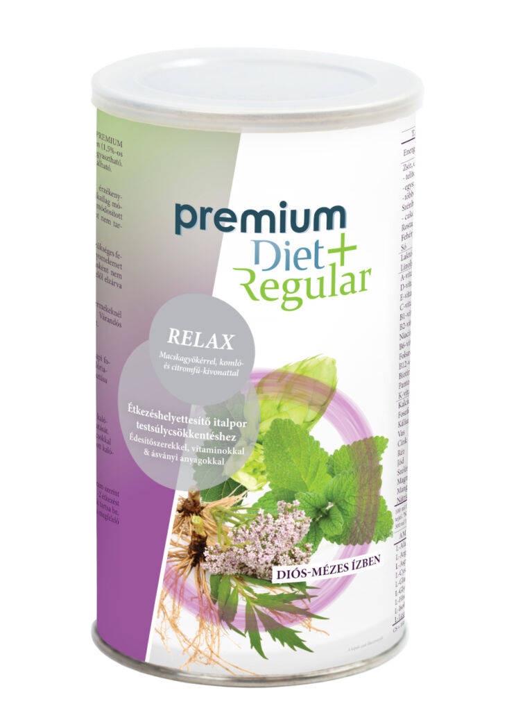 Premium Diet Regular +Relax - diós-mézes íz (465g/28adag)