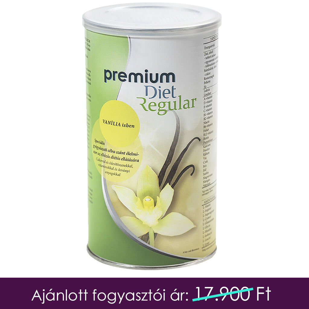 Premium Diet Regular - vanília ízű (465g/30adag)
