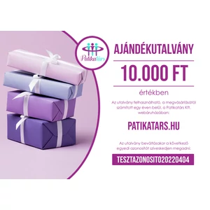 Ajándékutalvány 10.000 Ft értékben