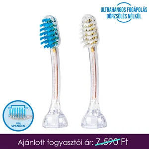 emmi®-dent SB2 GO és Metallic ultrahangos cserélhető fogkefefejek fogszabályzót viselőknek (2x)