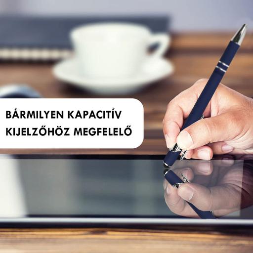 Univerzális minőségi érintőképernyős toll 2in1 (bármilyen kapacitív kijelzőhöz + kék golyóstoll)