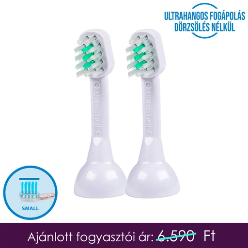 Emmi-pet A1/S2 kicsi - cserélhető ultrahangos fogkefefejek (2x)