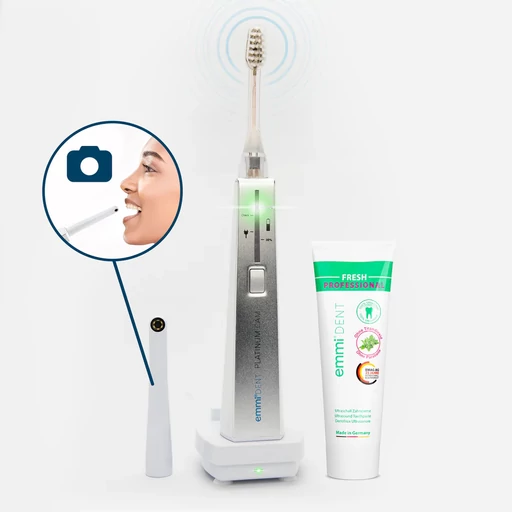 emmi®-dent PLATINUM ultrahangos fogkefe szett - kék