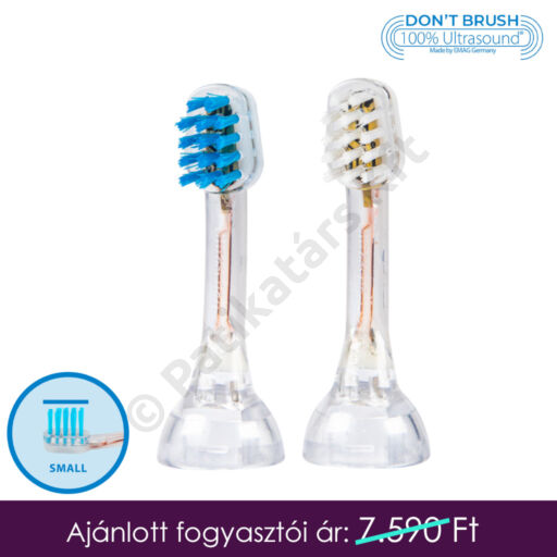 emmi®-dent K2 GO és Metallic cserélhető fogkefefejek gyerekeknek és hölgyeknek (2x)