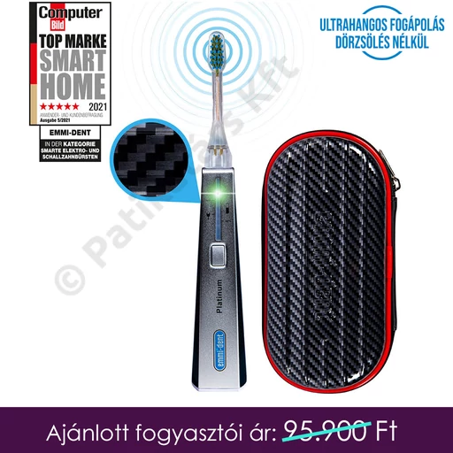 emmi®-dent PLATINUM ultrahangos fogkefe szett - carbon