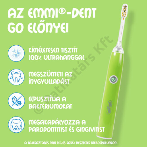 Emmi®-dent GO ultrahangos fogkefe szett - Zöld