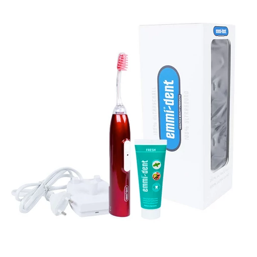 emmi®-dent METALLIC ultrahangos fogkefe szett - Rolls Royce Red