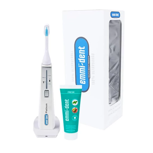 emmi®-dent PLATINUM ultrahangos fogkefe szett - fehér