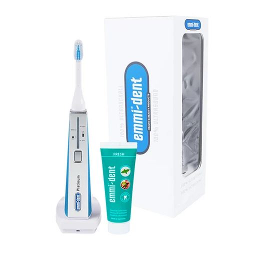 emmi®-dent PLATINUM ultrahangos fogkefe szett - kék