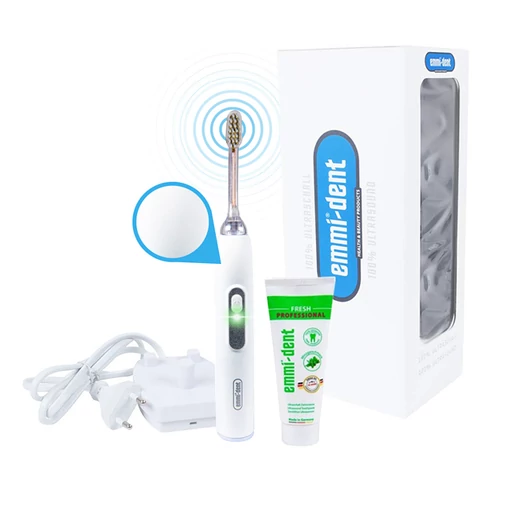 emmi®-dent METALLIC ultrahangos fogkefe szett - fehér