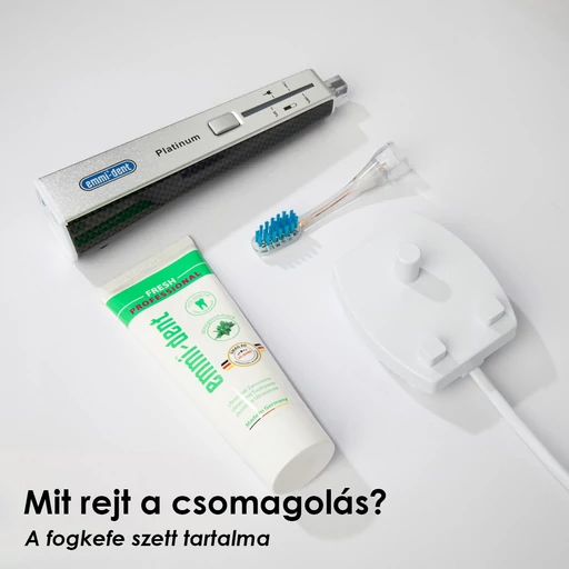 emmi®-dent PLATINUM ultrahangos fogkefe szett - carbon