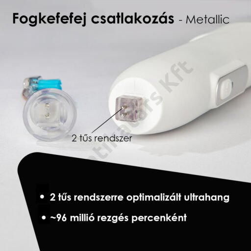 Emmi®-dent METALLIC ultrahangos fogkefe szett - ezüst