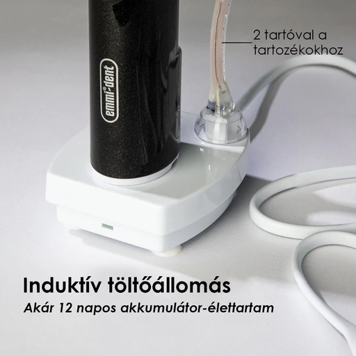 emmi®-dent METALLIC ultrahangos fogkefe szett - gyémántfekete