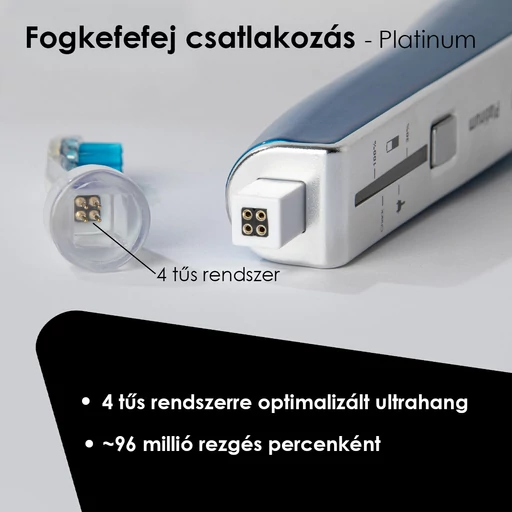 emmi®-dent PLATINUM ultrahangos fogkefe szett - kék