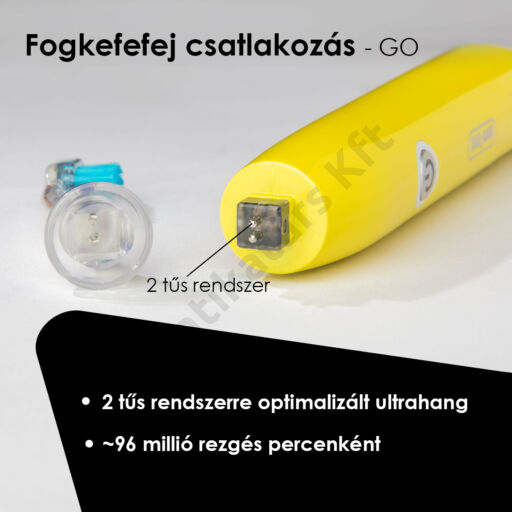 Emmi®-dent GO ultrahangos fogkefe szett - fogkefefej csatlakozás