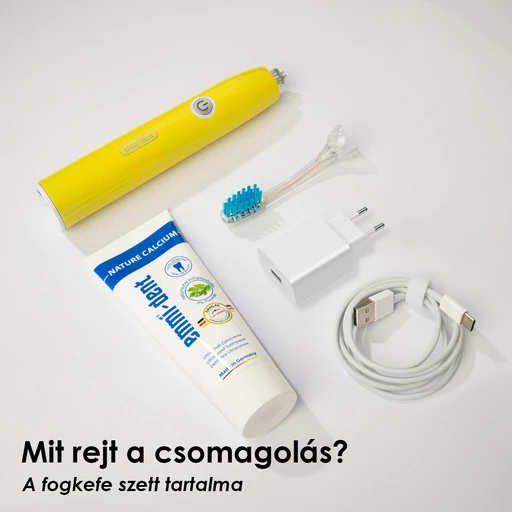 Emmi®-dent GO ultrahangos fogkefe szett - Sárga