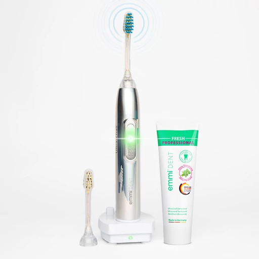 emmi®-dent METALLIC ultrahangos fogkefe szett - pasztellkék