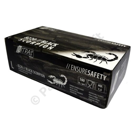 Black Scorpion latex kesztyű (100 db)