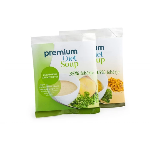Premium Diet Soup -  Ázsiai currys és Zöldborsós krumplileves (1x+1x)