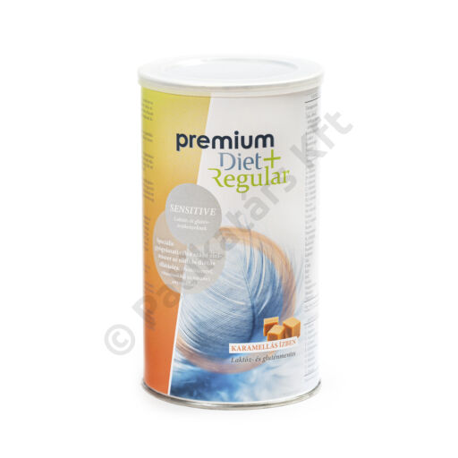 Premium Diet Regular +Sensitive - karamella ízű (560g/28adag)
