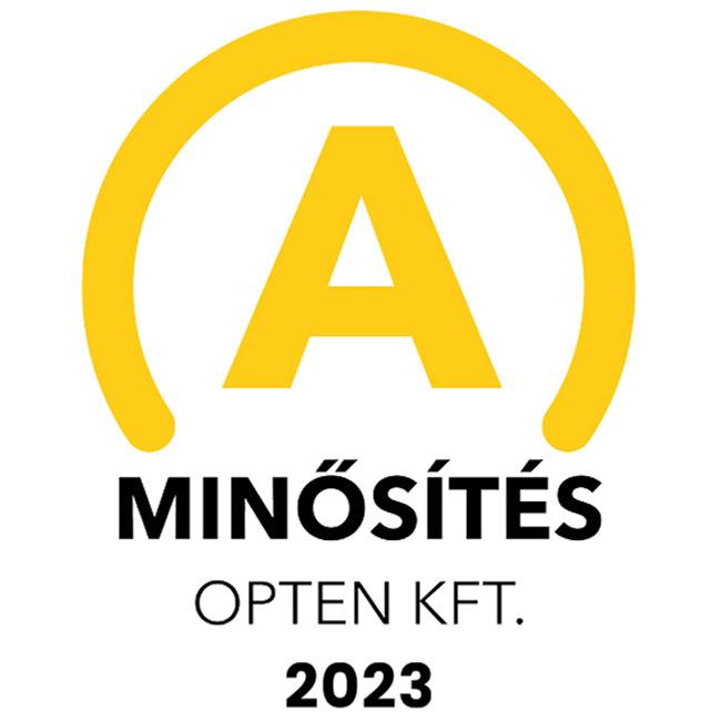 "A" minősítés az Opten Kft-től.