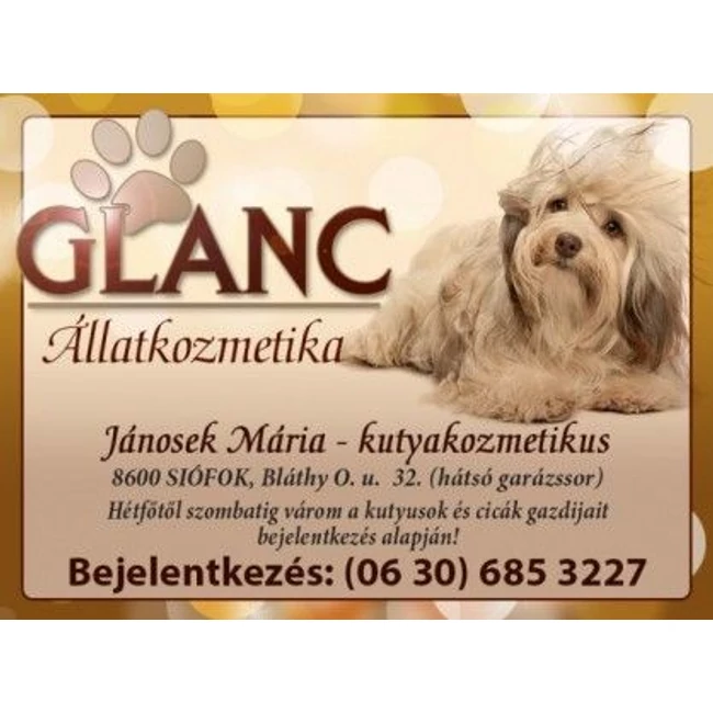 Glanc Állatkozmetika Siófok