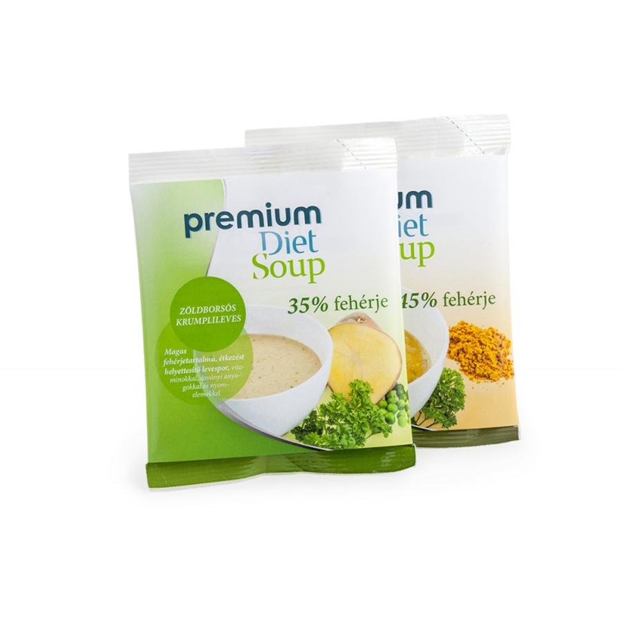 Premium Diet Soup - Ázsiai currys és Zöldborsós krumplileves (1x+1x) Premium Diet Soup - Ázsiai currys és Zöldborsós krumplileves (1x+1x)