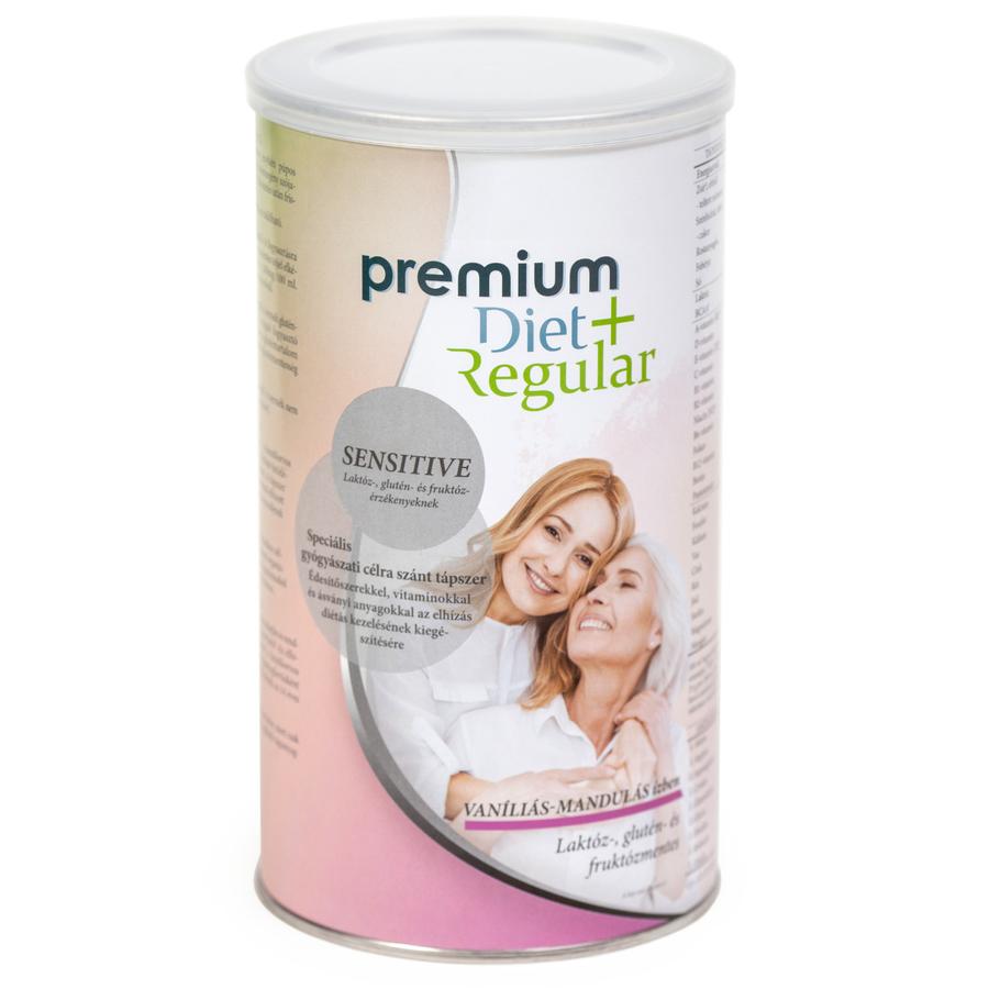 Premium Diet Regular +Sensitive - vaníliás-mandulás ízű (465g/18adag) Premium Diet Regular +Sensitive - vaníliás-mandulás ízű (465g/18adag)