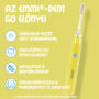 Kép 4/6 - Emmi®-dent GO ultrahangos fogkefe szett - Sárga